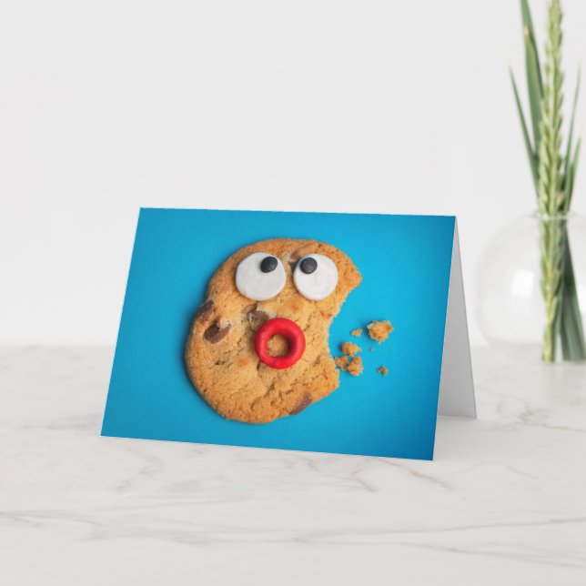 Cartão Get Well Soon Injury Funny Broken Cookie Humor (Frente)