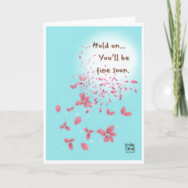 Cartão Get Well Soon - Petals in the Breeze Card (Frente)