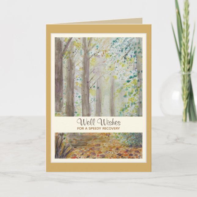 Cartão Get Well Soon Speedy Recovery Greeting Card (Frente)