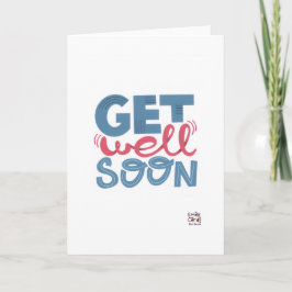 Cartão Get Well Soon - Stylish Font Card