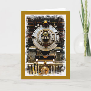 Cartão Get Well Vintage Train Card