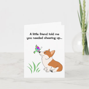 Cartão Get Well Welsh Corgi Note Cards