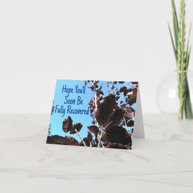 Cartão Get Well Wishes Card (Frente)