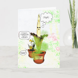 Cartão Getting Older Stinks Funny Flower Birthday