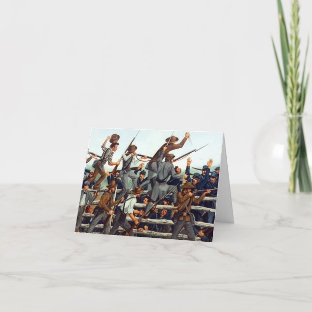 Cartão Gettysburg, Battle at the Brickyard Note Card 1 (Frente)