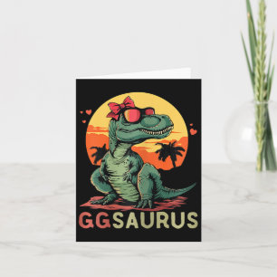 Cartão Ggsaurus Dino Dinossauro Gg-saurus T-rex Divertido