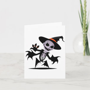 Cartão Ghost Devil In Halloween Sticker