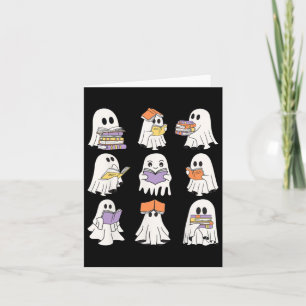 Cartão Ghost Ghost Cole Leitura Livros Dias de as Bruxas