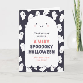 Cartão Ghost Ghost Spooky Halloween Desejo