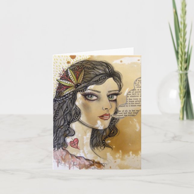Cartão Ghost Girl Notecard (Frente)