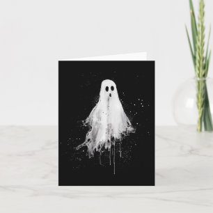 Cartão Ghost Horror Spooky Assustador Gótico do Dia das B