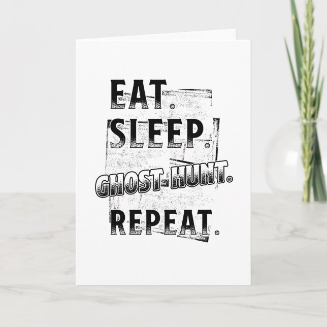 Cartão Ghost Hunters (Frente)