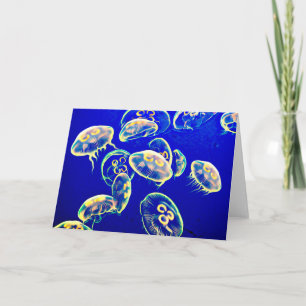 Cartão Ghost Jelly fish Sealife Art