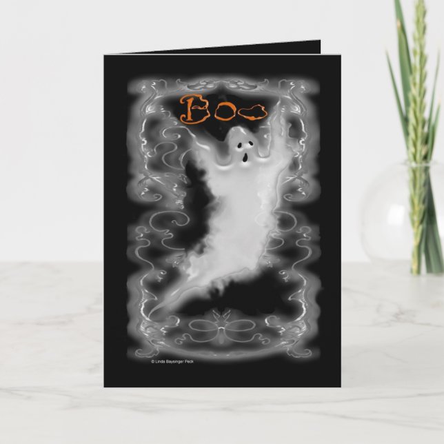 Cartão Ghost White Scroll Border (Frente)