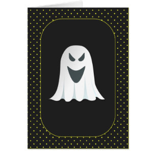 Cartão Ghosted Halloween Ghost