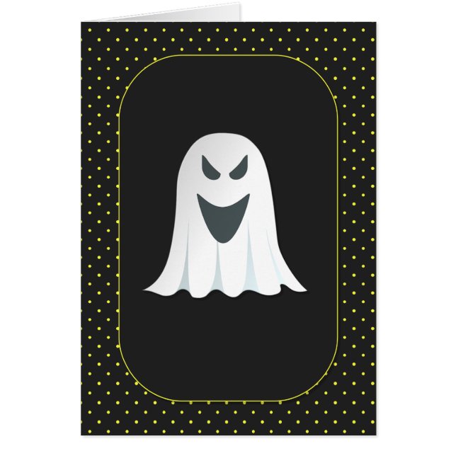 Cartão Ghosted Halloween Ghost (Frente)