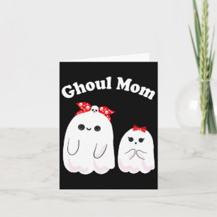 Cartão Ghoul Mãe Dia de as Bruxas engraçado Espírito