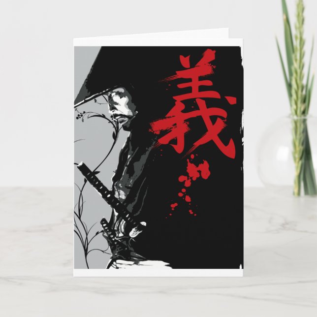 Cartão GI Dark Samurai Greeting Card (Frente)