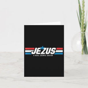 Cartão Gi Jezus Um Verdadeiro Salvador Cósmico Jesus Fais
