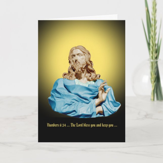 Cartão Gian Lorenzo Bernini Bust do Cristo 1679 (Frente)