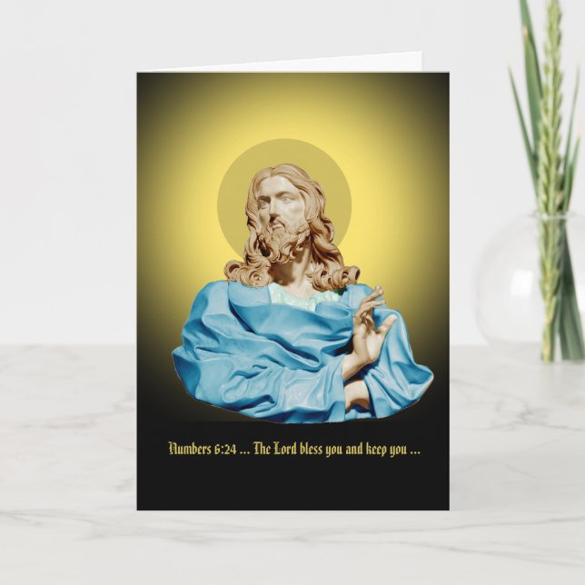 Cartão Gian Lorenzo Bernini Bust do Cristo 1679 (Frente)