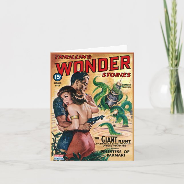 Cartão Giant Runt Cinematic Greeting or Note Card (Frente)