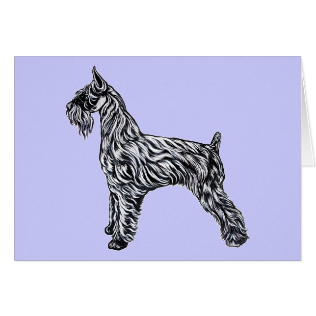 Cartão Giant Schnauzer (Frente Horizontal)