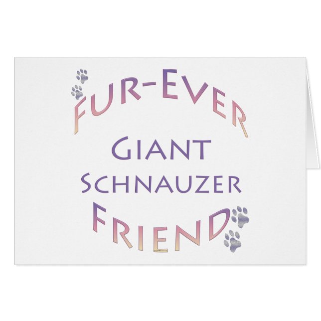Cartão Giant Schnauzer Fuore (Frente Horizontal)
