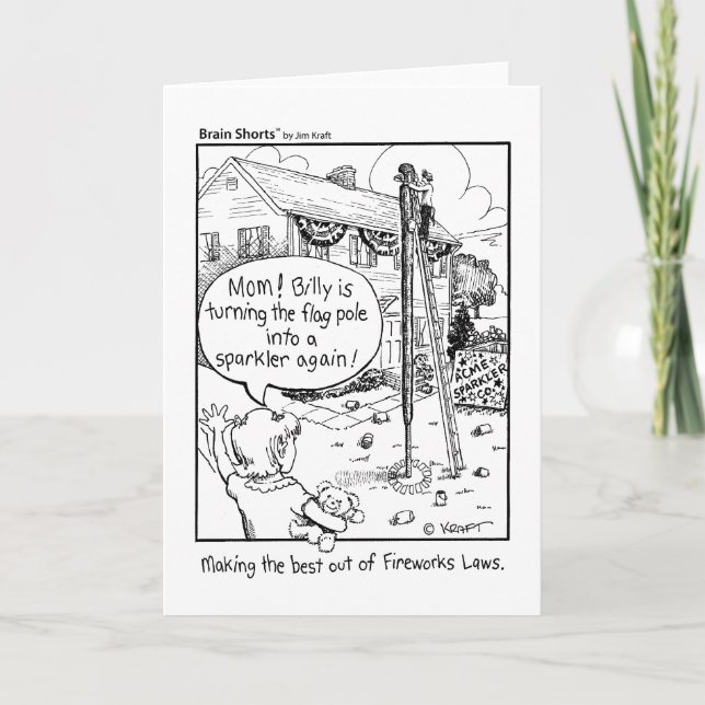 Cartão "Giant Sparkler" by Jim Kraft (Frente)