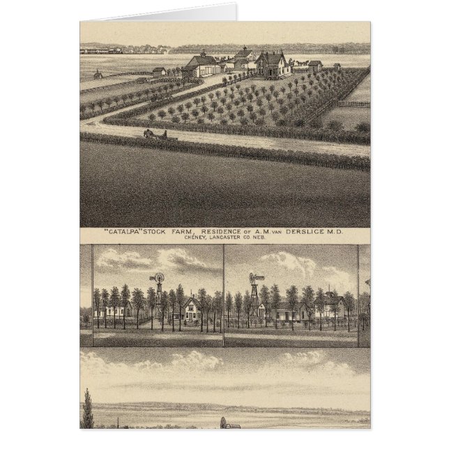 Cartão Gibson, Nebraska (Frente)