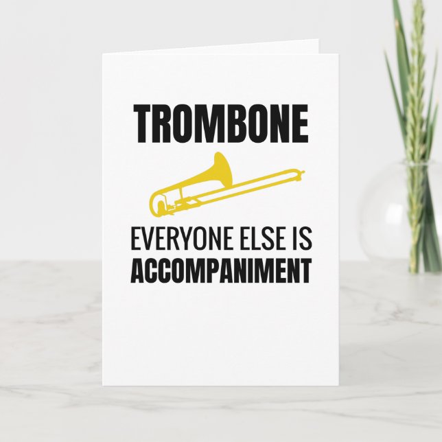 Cartão Gifts For Trombone Player | Trombonist Trombone (Frente)