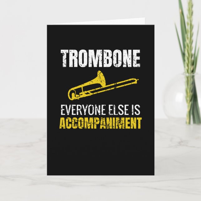 Cartão Gifts For Trombone Player | Trombonist Trombone (Frente)