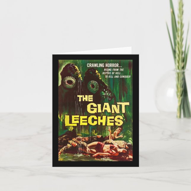 Cartão Gigante Leeches Clica no Halloween Monster Poster  (Frente)