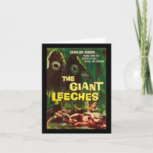 Cartão Gigante Leeches Clica no Halloween Monster Poster