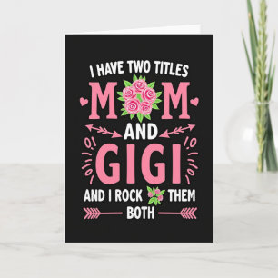 Cartão Gigi de Mãe de Floral Rosa