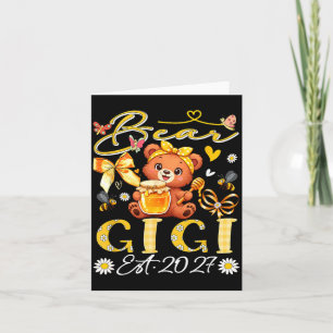 Cartão Gigi Est 2027 Laço Floral Dia das Mães Urso