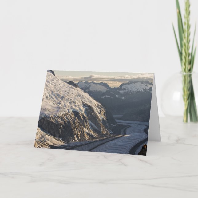 Cartão Gilkey Trench, Juneau Icefield (Blank Inside) (Frente)