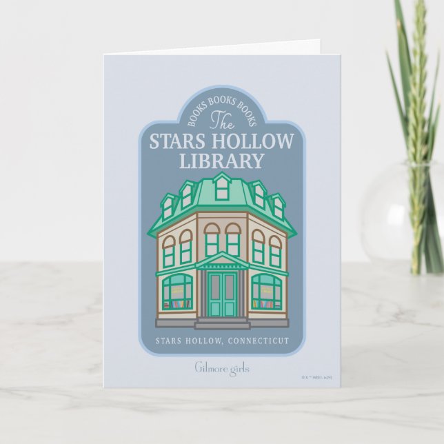 Cartão Gilmore Girls | Biblioteca Hollow de Estrelas (Frente)