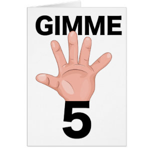 Cartão Gimme 5