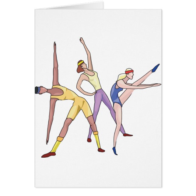 Cartão Ginástica aeróbica (Frente)