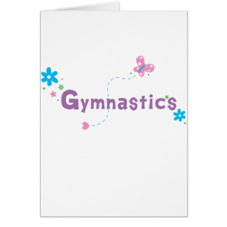 Cartão Ginástica da vibração do jardim
