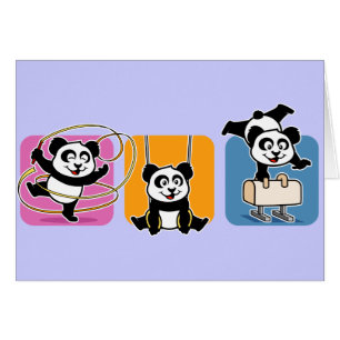 Cartão Ginástica Pandas