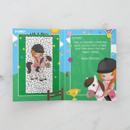 Cartão Ginger Girl Equestrian Você É Um Aniversário De Ma