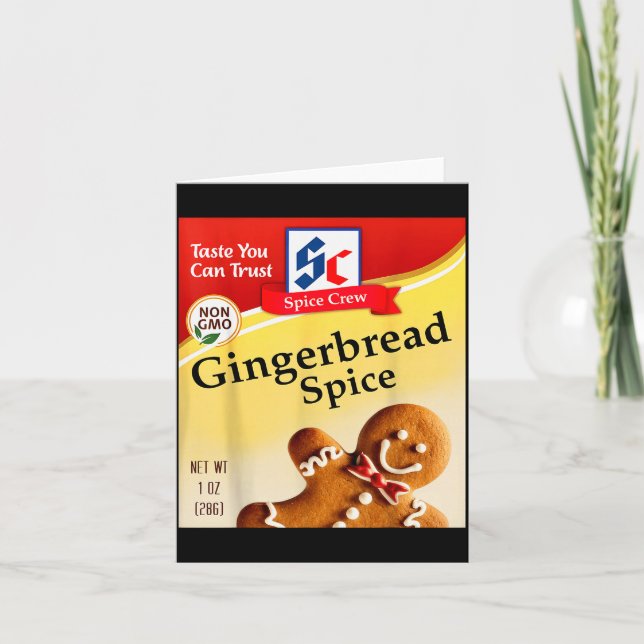 Cartão Gingerbread Sce Condiment Sce Costumes Group Match (Frente)