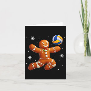 Cartão Gingerpão Jogando Voleibol Cookie Pl