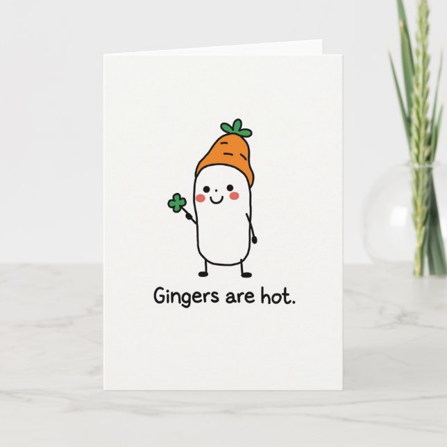 Cartão Gingers Are Hot Fun Card (Frente)