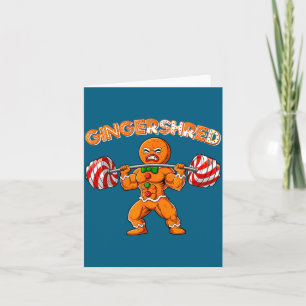 Cartão Gingershred Engraçado Homem de Biscoito de Gengibr