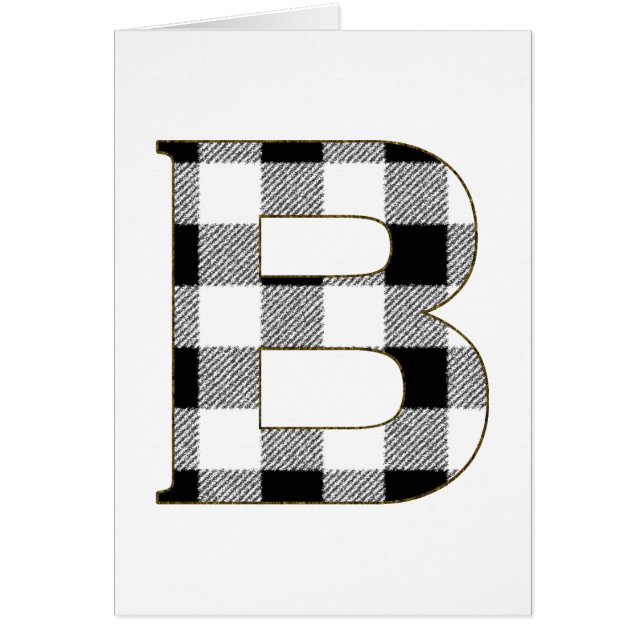 Cartão Gingham Check B (Frente)