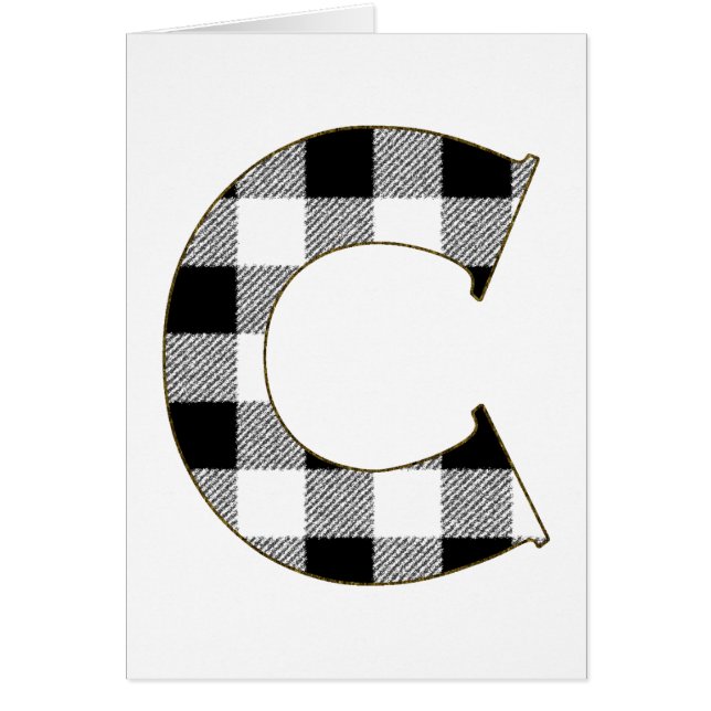 Cartão Gingham Check C (Frente)