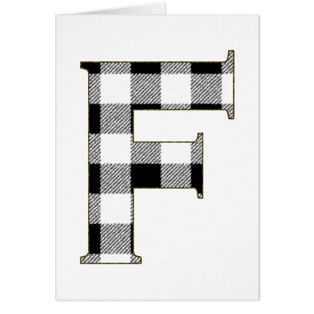 Cartão Gingham Check F (Frente)